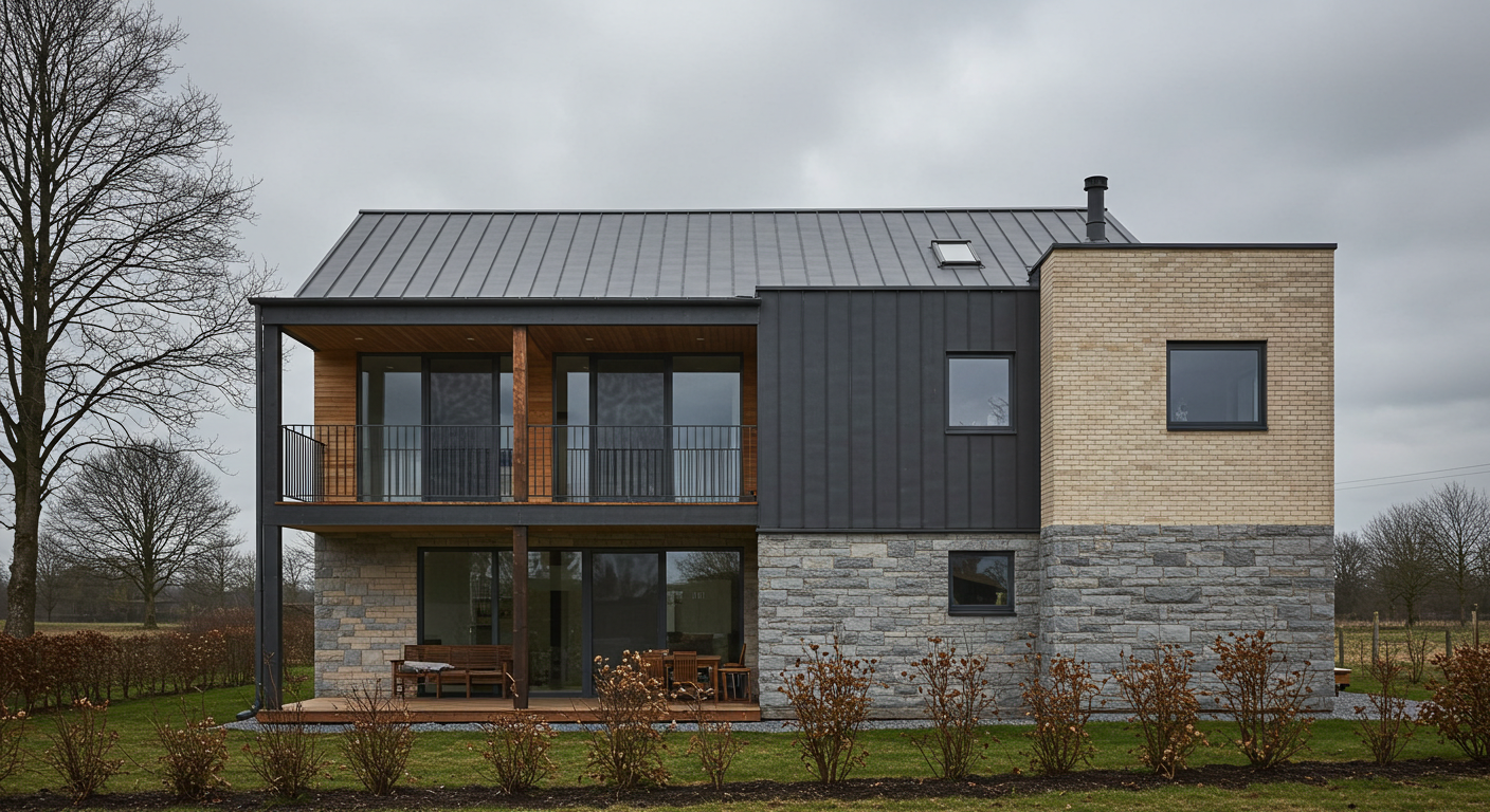 징크 지붕 시공