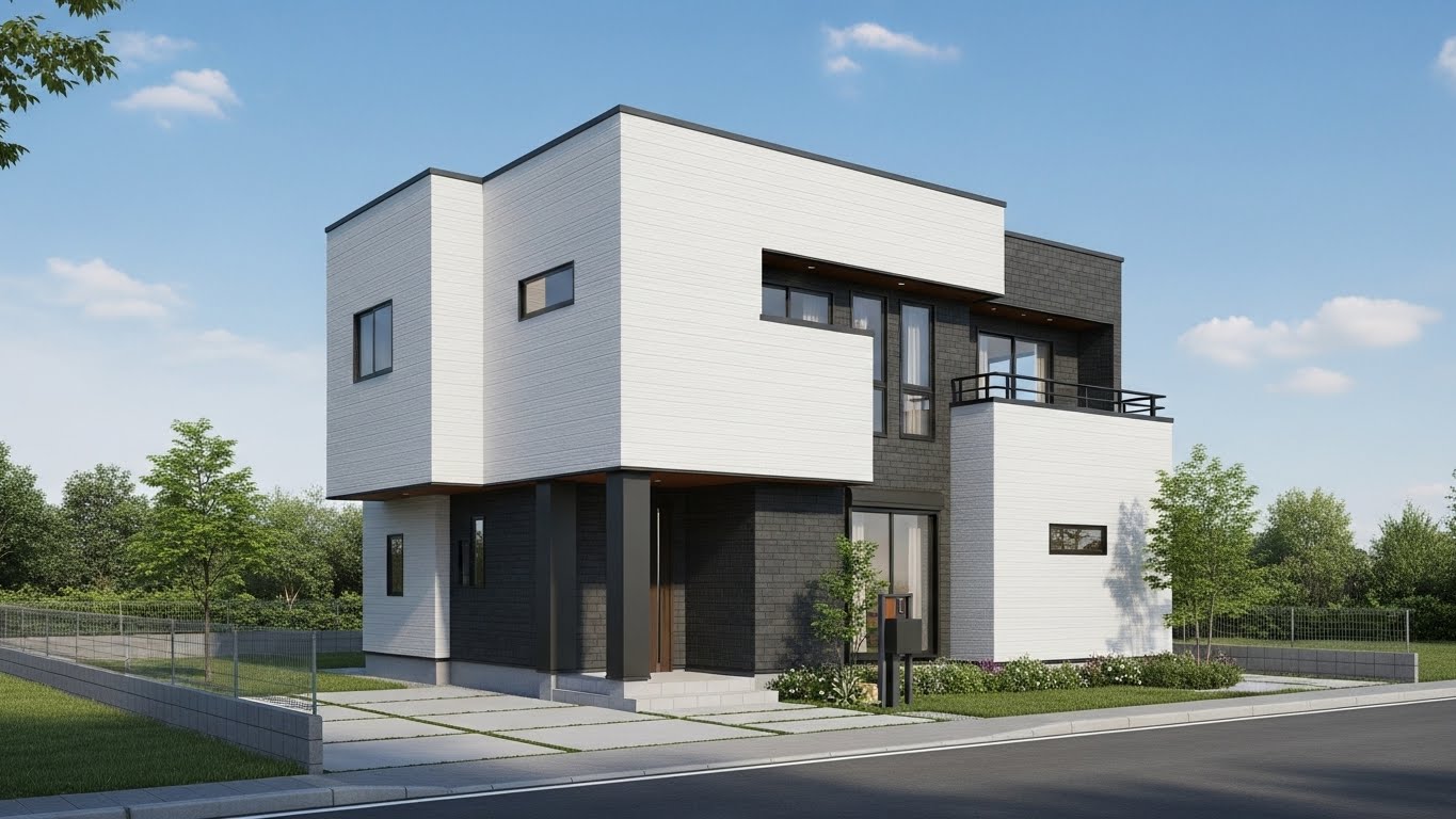 투톤 외벽 시공